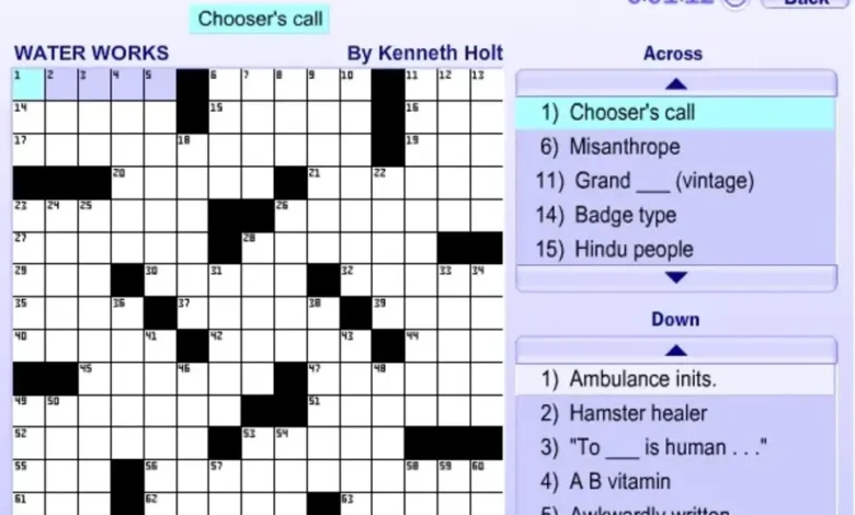 USA Today Crossword